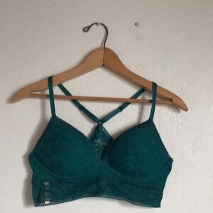 Victoria’s Secret Teal Lace Racerback Bralette NWT